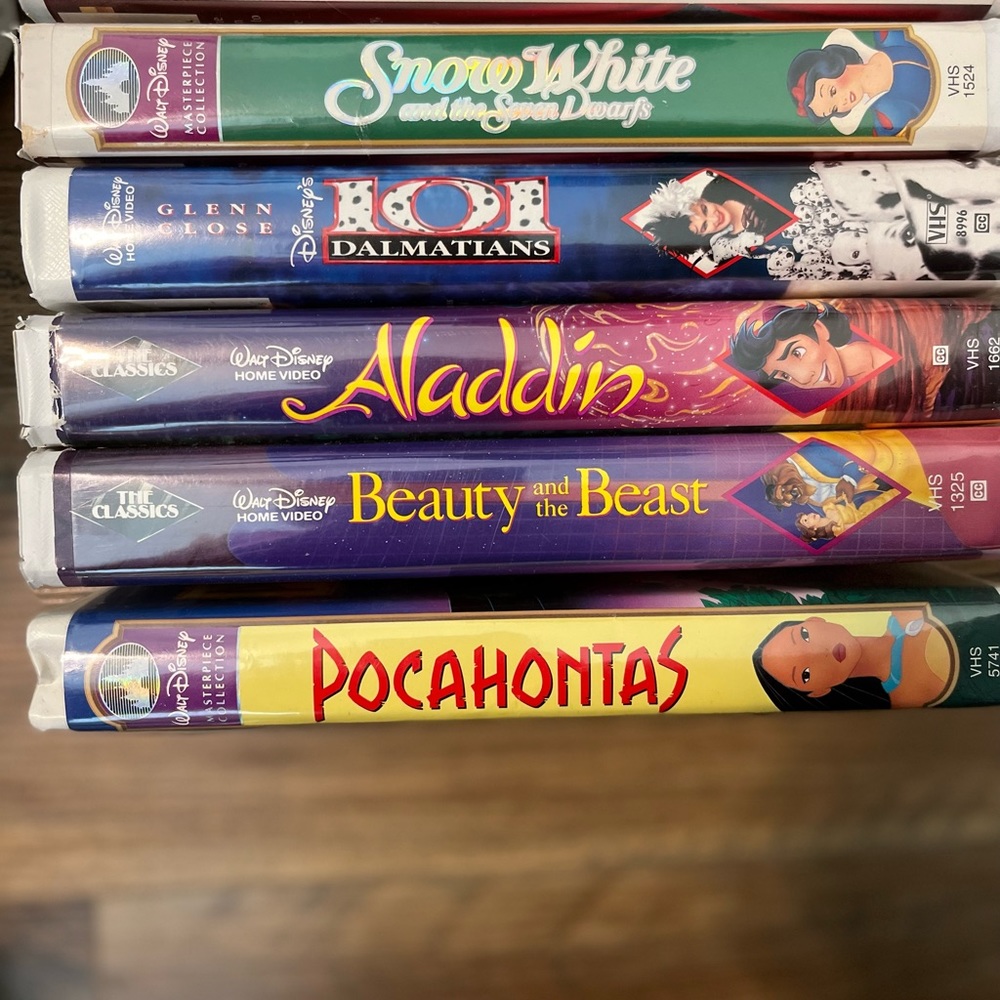 Classic Disney VHS lot